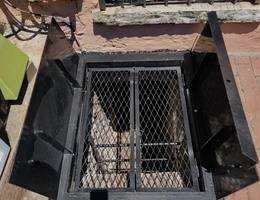 Inner security screen — sidewalk door installation NYC