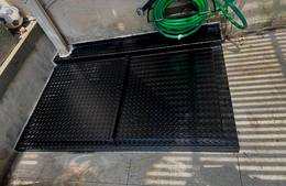 Custom flat — watertight — sidewalk door installation NYC