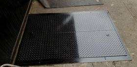 Fresh install, NYC sidewalk — sidewalk door installation NYC